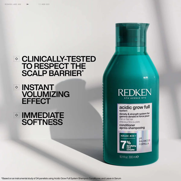 Redken Acidic Grow Full System Densifying Conditioner for Thin Hair, Strengthens & Thickens 300ml