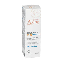 Avene Hydrance SPF 30 cream packaging on a white background