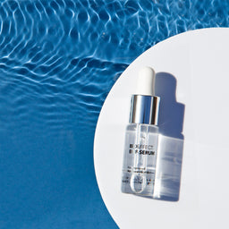 BIOEFFECT EGF Serum next to a pool of water